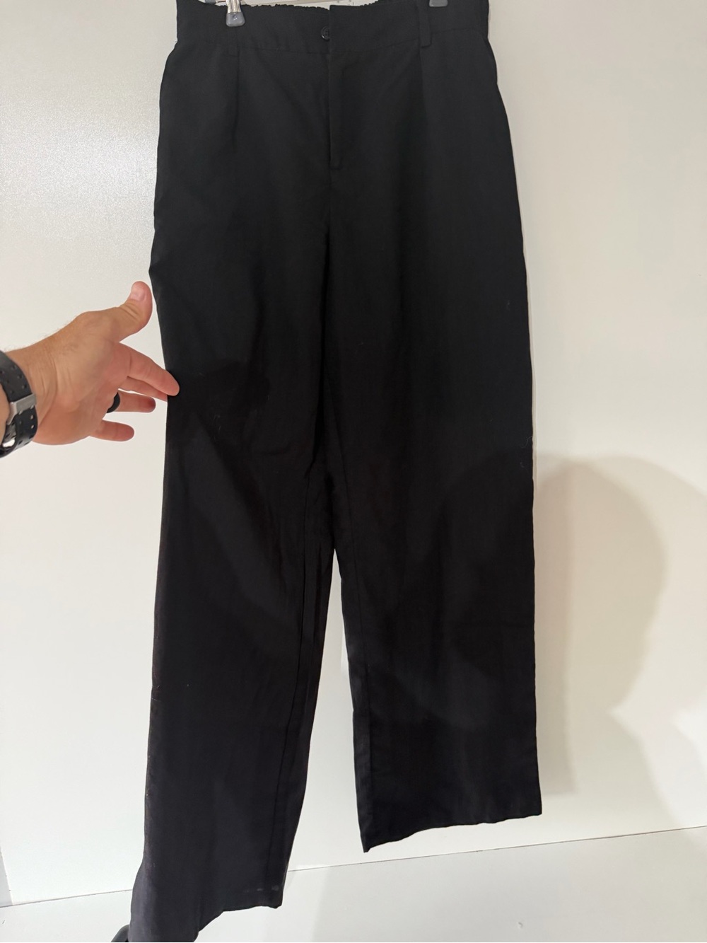 Feiersi Elegant Black Wide-Leg Women's Pants
